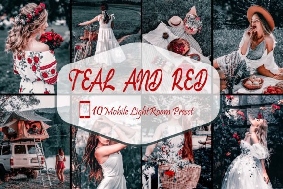 Download 10 Lightroom Mobile Presets,Teal and Red - Lightroom mobile presets Collection